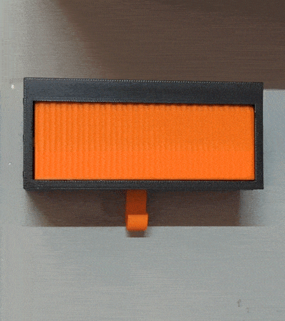 Miniature Garage Key Holder – Wall Mounted open.gif